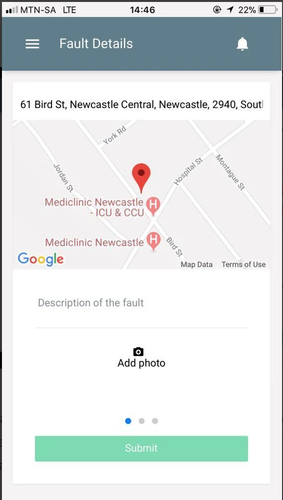 Fault Tracking Mobile Application